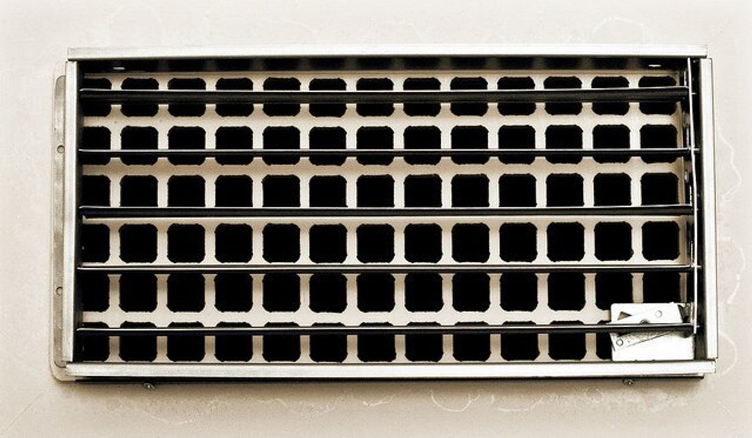 Damper for Decorative Resin Vent Covers Damper Majestic Vent Covers, INC - VCU 4x8 Decorative Resin Standard