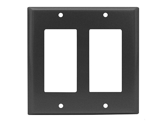 Matching Switchplates Matching Switchplates Reggio Register Company, LLC - VCU Double Decora Black
