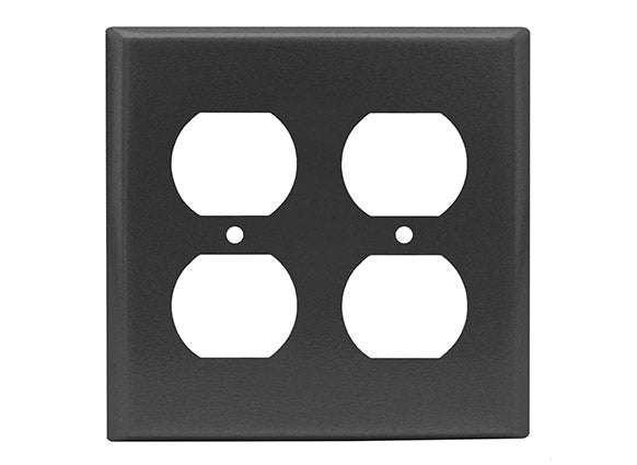Matching Switchplates Matching Switchplates Reggio Register Company, LLC - VCU Double Duplex Black
