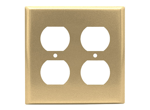 Matching Switchplates Matching Switchplates Reggio Register Company, LLC - VCU Double Duplex Sun Gold