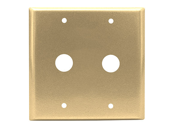 Matching Switchplates Matching Switchplates Reggio Register Company, LLC - VCU Double Phone Sun Gold