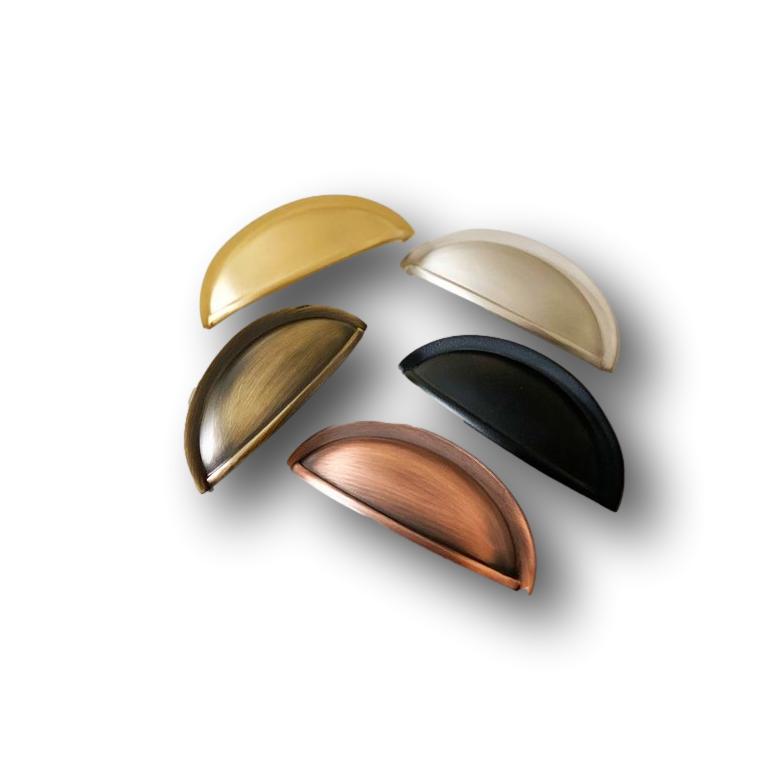 Elizabeth Solid Brass Cup Pull Cabinet Hardware Kay Hardware - VCU