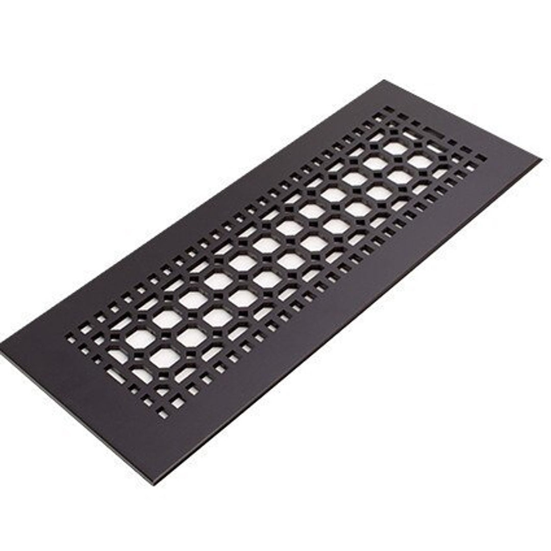 Easton Design Vent Covers - Made to Order Vent Cover Reggio Register Company, LLC - VCU 2.25 x 10 (Overall 3.5 x 12) 3/16" Aluminum Black