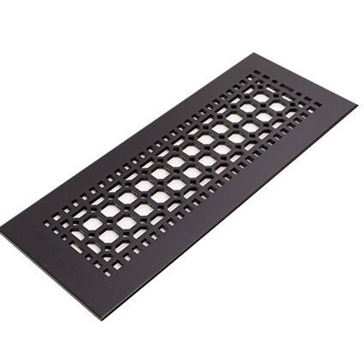 Easton Design Vent Covers - Made to Order Vent Cover Reggio Register Company, LLC - VCU 2.25 x 10 (Overall 3.5 x 12) 3/16" Aluminum Black