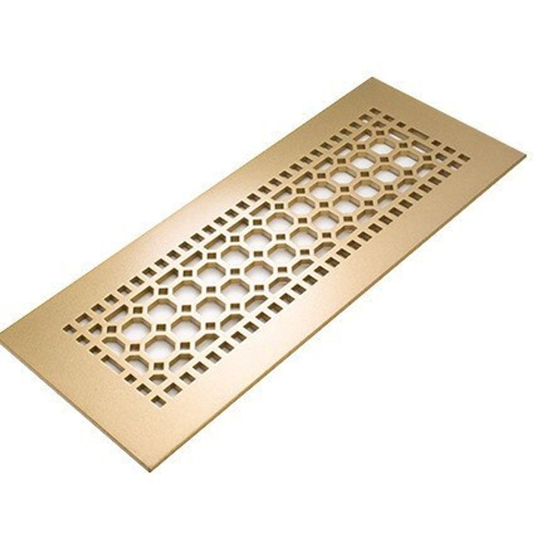 Easton Design Vent Covers - Made to Order Vent Cover Reggio Register Company, LLC - VCU 2.25 x 10 (Overall 3.5 x 12) 3/16" Aluminum Sun Gold