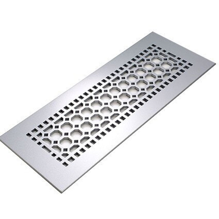Easton Design Vent Covers - Made to Order Vent Cover Reggio Register Company, LLC - VCU 2.25 x 10 (Overall 3.5 x 12) 3/16" Aluminum Silver