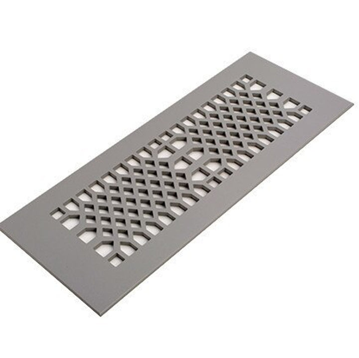 Edison Design Vent Covers - Made to Order Vent Cover Reggio Register Company, LLC - VCU 2.25 x 10 (Overall 3.5 x 12) 3/16" Aluminum Gray