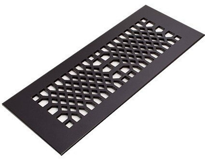 Edison Design Vent Covers - Made to Order Vent Cover Reggio Register Company, LLC - VCU 2.25 x 10 (Overall 3.5 x 12) 3/16" Aluminum Black