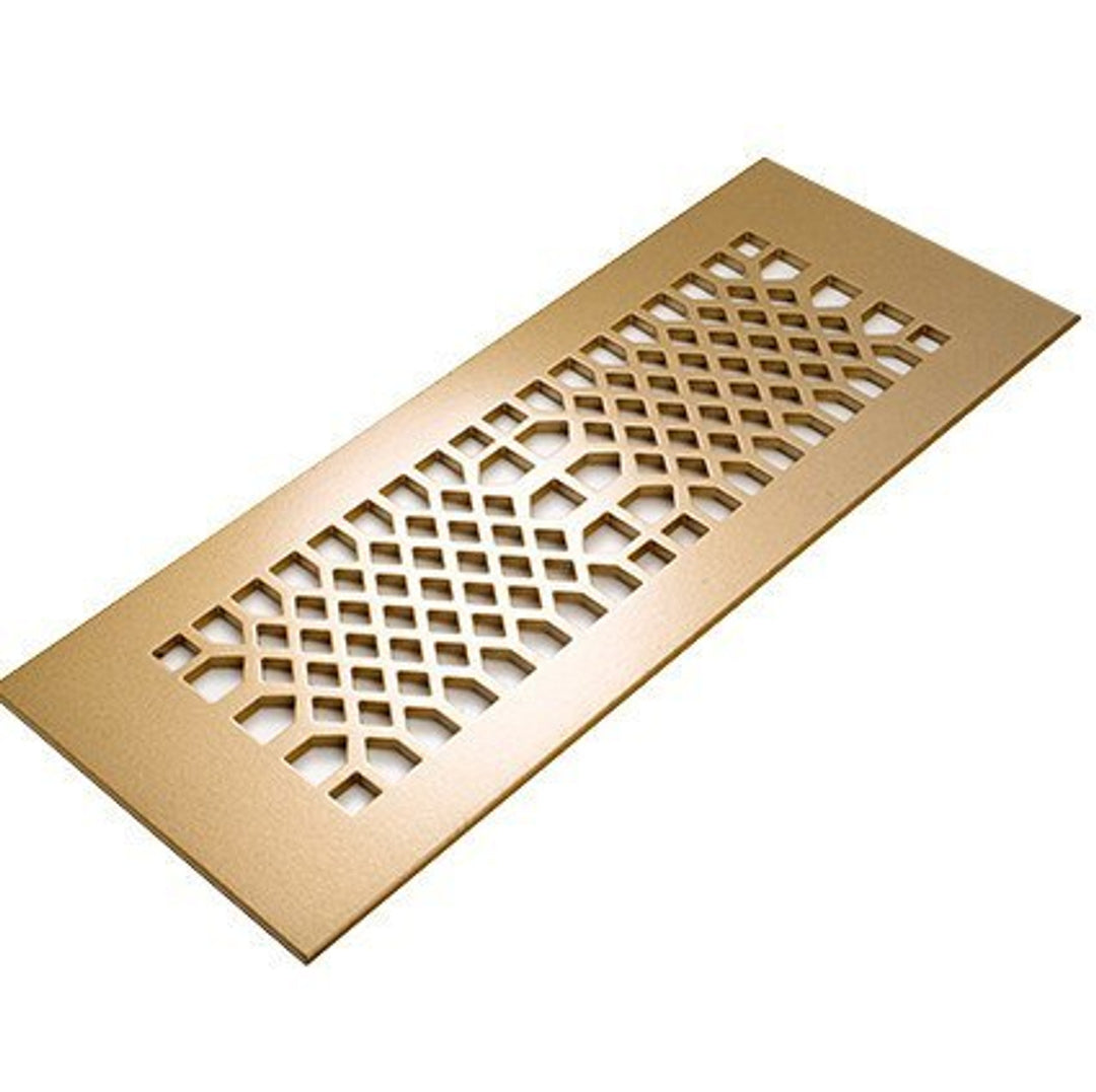 Edison Design Vent Covers - Made to Order Vent Cover Reggio Register Company, LLC - VCU 2.25 x 10 (Overall 3.5 x 12) 3/16" Aluminum Sun Gold