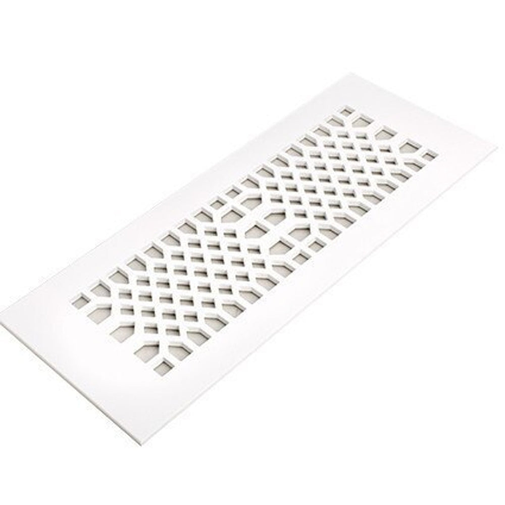 Edison Design Vent Covers - Made to Order Vent Cover Reggio Register Company, LLC - VCU 2.25 x 10 (Overall 3.5 x 12) 3/16" Aluminum White