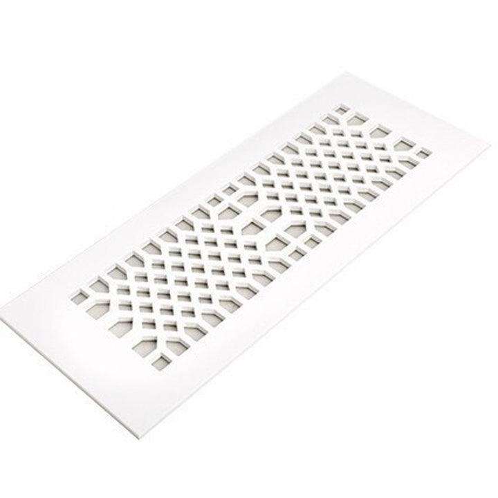 Edison Design Vent Covers - Made to Order Vent Cover Reggio Register Company, LLC - VCU 2.25 x 10 (Overall 3.5 x 12) 3/16" Aluminum White