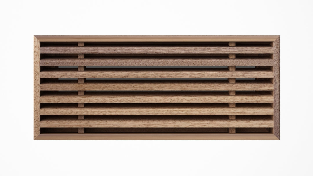 Angled Bar Inset - Flush Mount Removable Core Wood Grilles - Ceiling and Wall