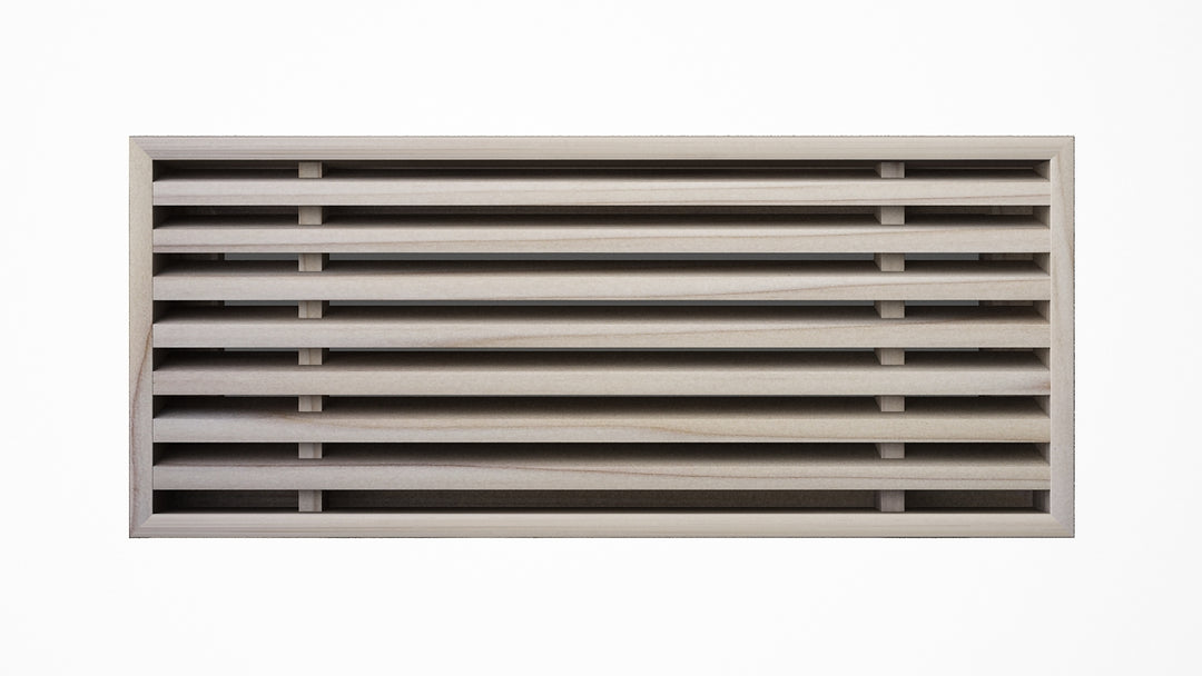 Angled Bar Inset - Flush Mount Removable Core Wood Grilles - Ceiling and Wall