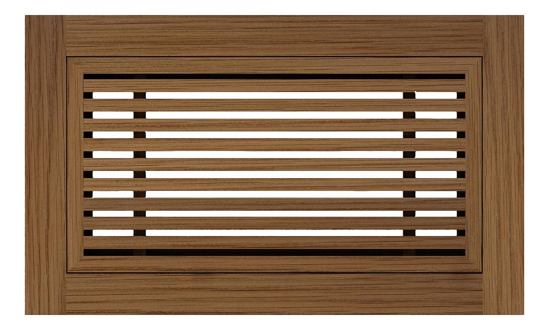 Linear Bar Floor Wood Grilles - Flush Mount with Frame Flush Grille Vexell - VCU