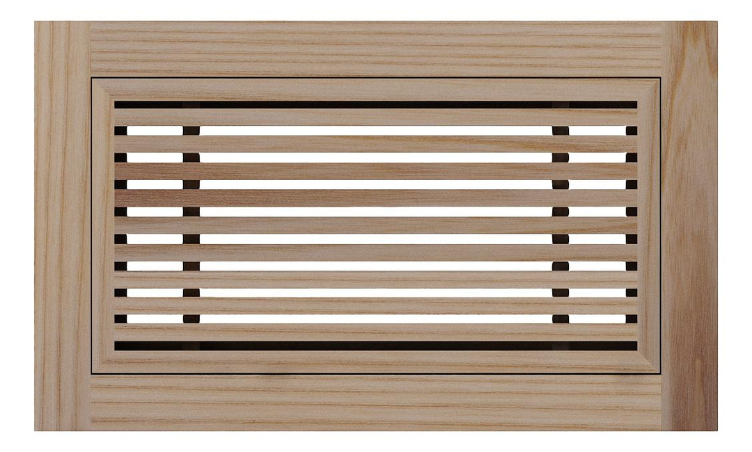 Linear Bar Floor Wood Grilles - Flush Mount with Frame Flush Grille Vexell - VCU