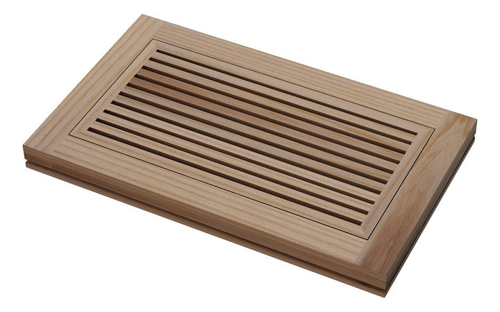 Linear Bar Floor Wood Grilles - Flush Mount with Frame Flush Grille Vexell - VCU