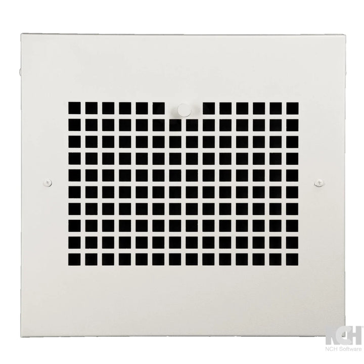 Bronze Series Steel Designs Gravity Baseboard Registers Gravity Register Steel Crest Corporation - VCU 10L x 8H (13L x 12H Overall) Square White (Paintable)