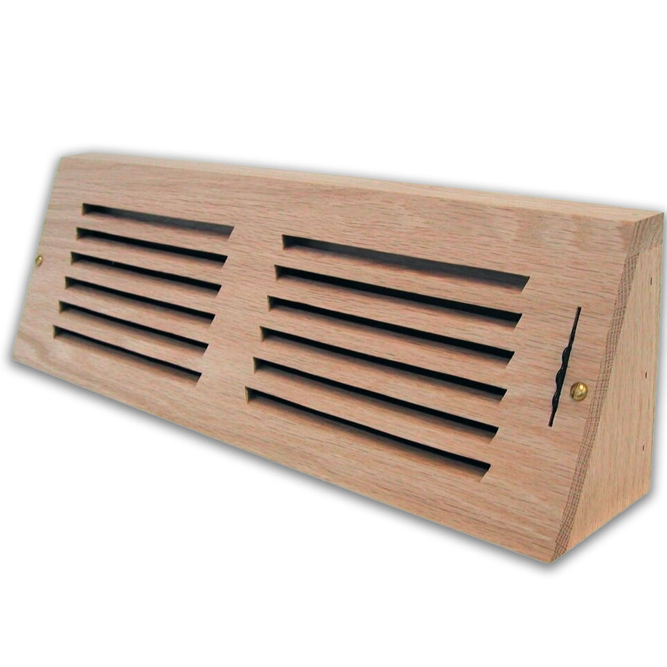 Horizontal Slot Baseboard Wood Vent Covers Baseboard Register/Return All American Wood Register Co - VCU