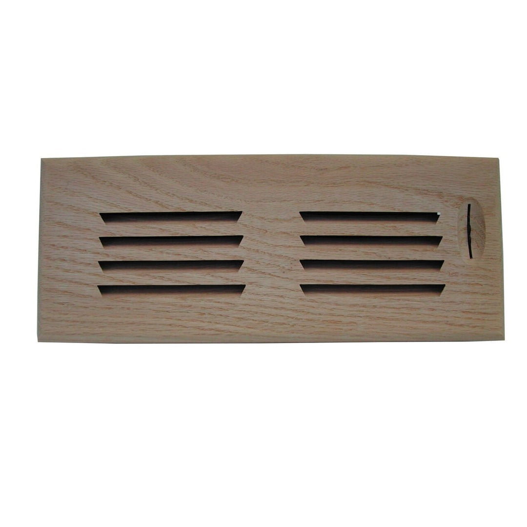 Horizontal Slot Surface Mount Wood Vent Covers and Returns Vent Cover All American Wood Register Co - VCU 2.25 x 10 (Overall 3.75 x 11.188) Birch-Standard