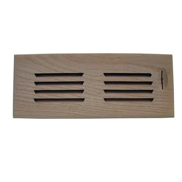 Horizontal Slot Surface Mount Wood Vent Covers and Returns Vent Cover All American Wood Register Co - VCU 2.25 x 10 (Overall 3.75 x 11.188) Birch-Standard