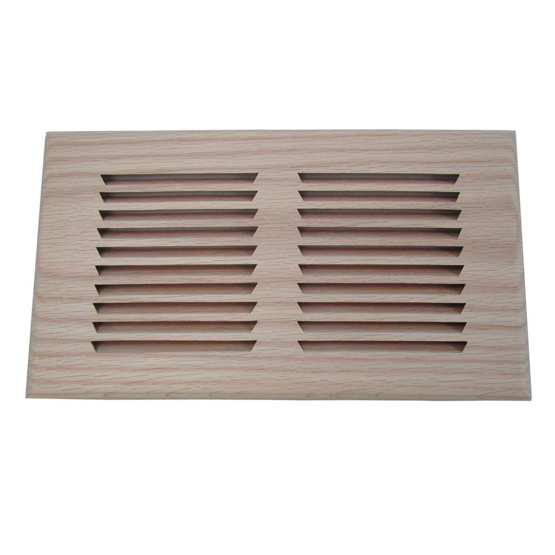 Horizontal Slot Surface Mount Wood Vent Covers and Returns Vent Cover All American Wood Register Co - VCU 2.25 x 10 (Overall 3.75 x 11.188) Ash-Standard