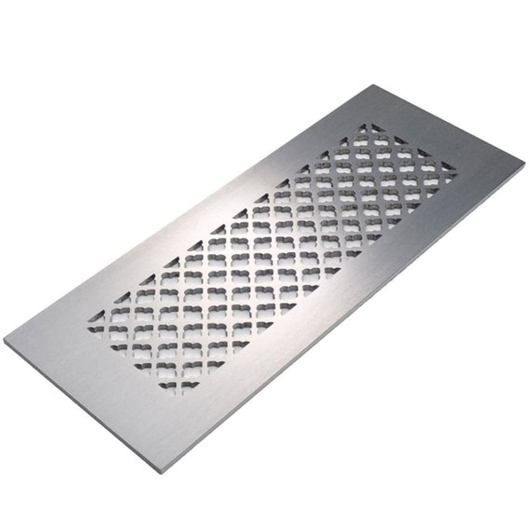 Imperial Design Vent Covers - Made to Order Vent Cover Reggio Register Company, LLC - VCU 2.25 x 10 (Overall 3.5 x 12) 3/16" Aluminum Satin Nickel