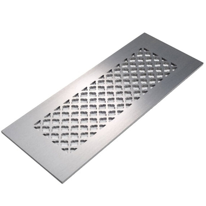 Imperial Design Vent Covers - Made to Order Vent Cover Reggio Register Company, LLC - VCU 2.25 x 10 (Overall 3.5 x 12) 3/16" Aluminum Satin Nickel