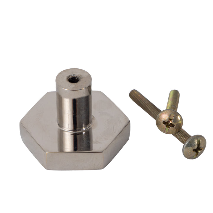 Abigail Solid Brass Cabinet Knob Cabinet Hardware Kay Hardware - VCU Polished Nickel