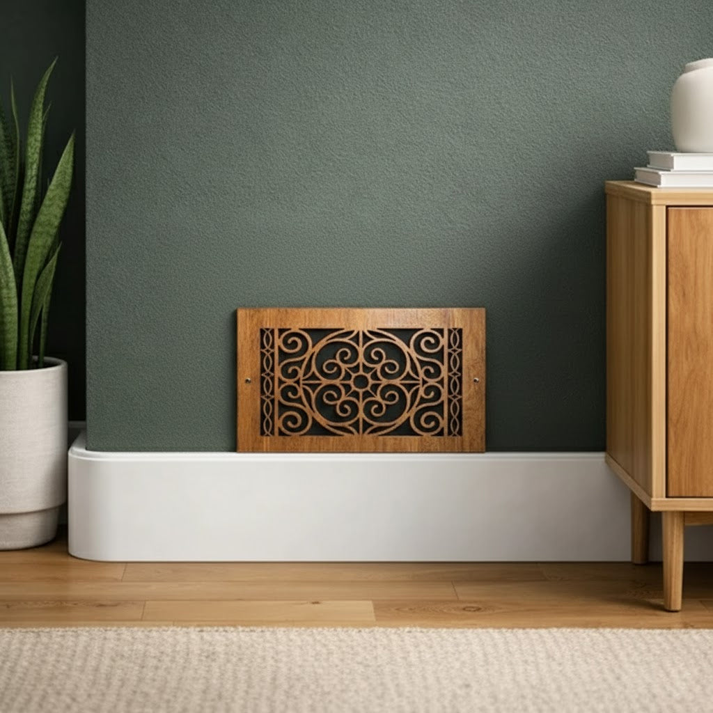 Wood Wall and Ceiling Vent Covers Pattern R Vent Cover Pattern Cut, Inc. - VCU