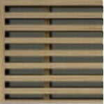 Linear Bar Wood Grilles - Flush Mount No Frame - Floor Flush with Frame Grille Vexell - VCU 2.25 x 10 (3.75 x 11.5 Overall) White Oak