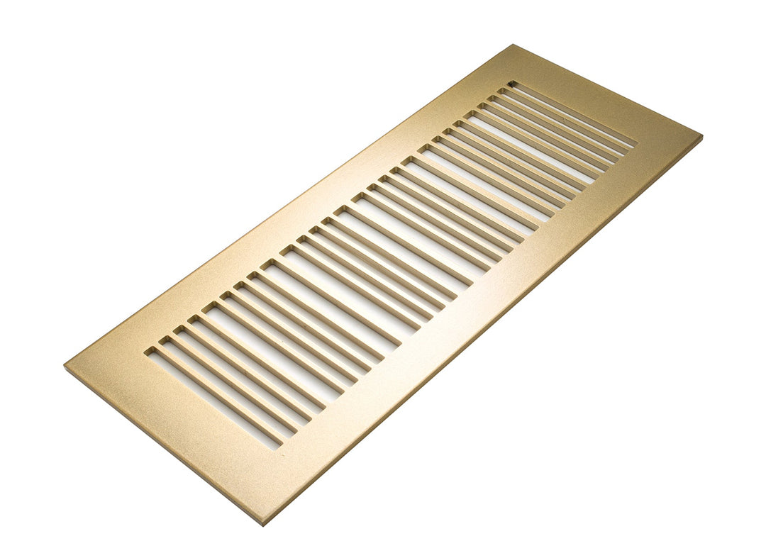 Piano Design Vent Covers - Made to Order Vent Cover Reggio Register Company, LLC - VCU 2.25 x 10 (Overall 3.5 x 12) 3/16" Aluminum Sun Gold