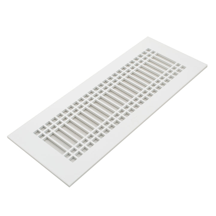 Linear Craftsman Design Vent Covers - Made to Order Vent Cover Reggio Register Company, LLC - VCU 2.25 x 10 (Overall 3.5 x 12) 3/16" Aluminum White
