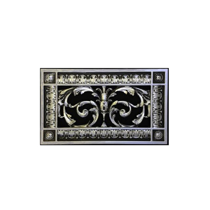 Louis XIV Resin Vent Cover Grille Beaux-Arts Classic Products - VCU 4 x 8 (Overall: 6 x 10) Bright Gold