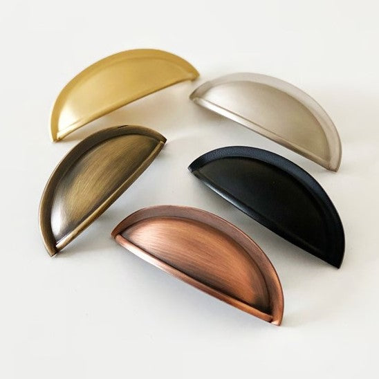 Elizabeth Solid Brass Cup Pull Cabinet Hardware Kay Hardware - VCU