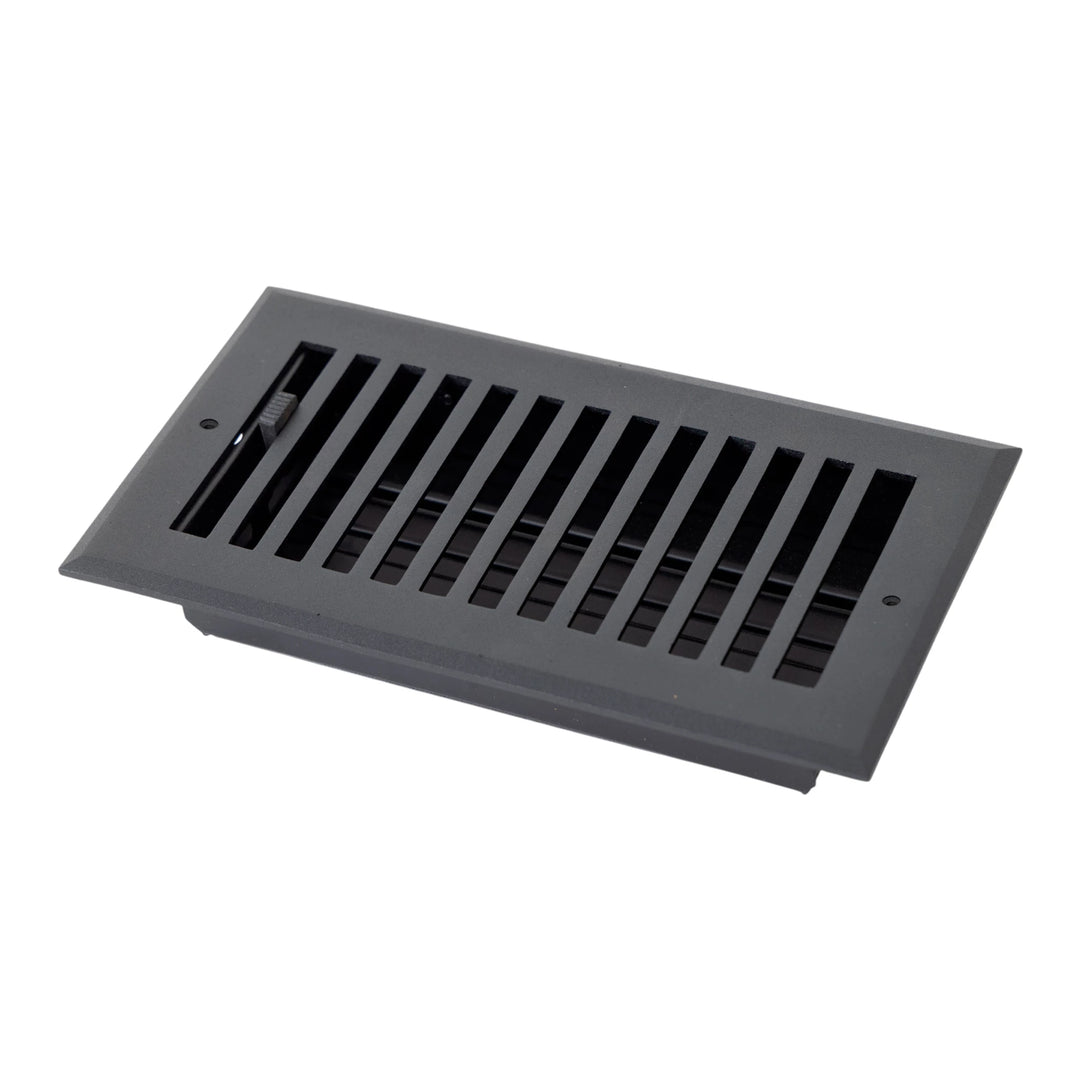 Madelyn Carter Black Contemporary Ceiling and Wall Vent Covers (Cast Aluminum) Vent Cover