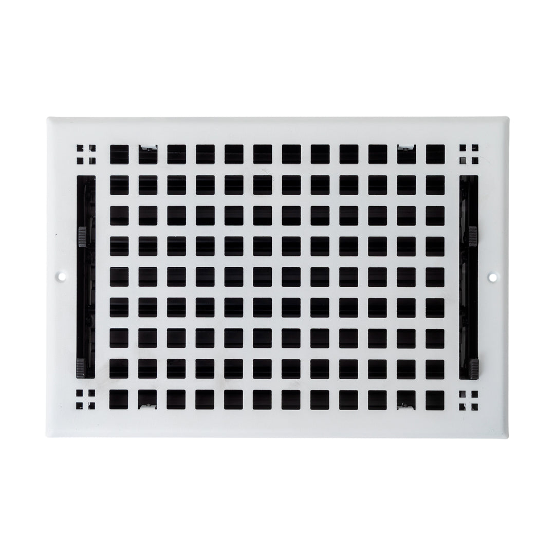 Madelyn Carter Artisan Steel Vent Covers for Ceilings and Walls Vent Cover White