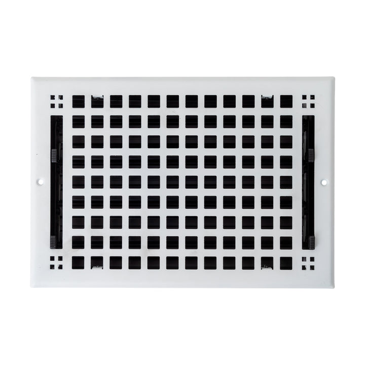Madelyn Carter Artisan Steel Vent Covers for Ceilings and Walls Vent Cover White