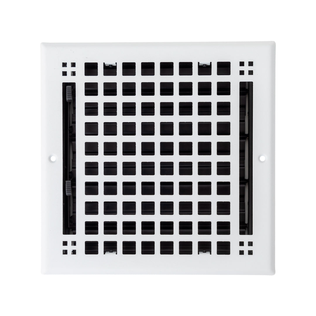Madelyn Carter Artisan Steel Vent Covers for Ceilings and Walls Vent Cover White