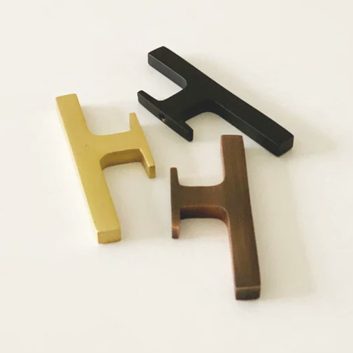 Gabrielle Solid Brass Offset Cabinet Pull Cabinet Hardware Kay Hardware - VCU