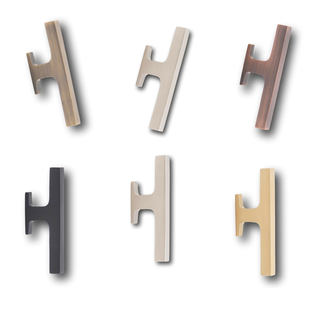 Gabrielle Solid Brass Offset Cabinet Pull Cabinet Hardware Kay Hardware - VCU