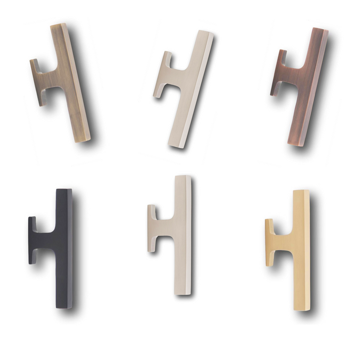 Gabrielle Solid Brass Offset Cabinet Pull Cabinet Hardware Kay Hardware - VCU