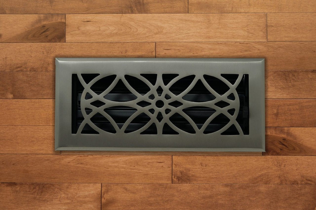 Madelyn Carter Cast Brass Empire Floor and Wall Vent Covers Vent Cover Kay Hardware - VCU