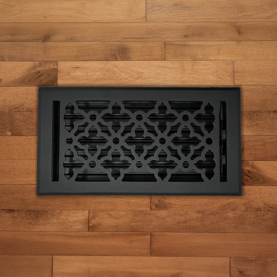 Madelyn Carter Gothic Floor Vent Covers (Cast Aluminum) Vent Cover Kay Hardware - VCU