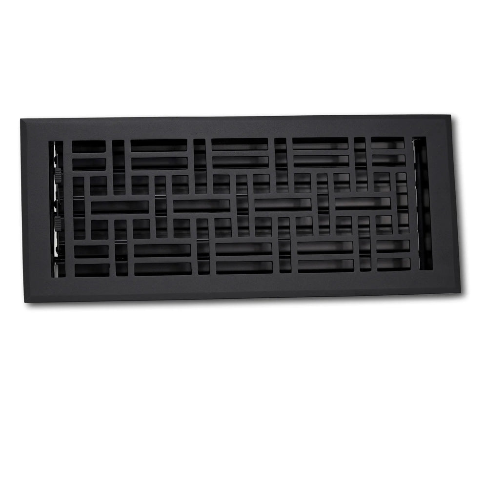 Madelyn Carter Arts and Crafts Vent Covers Vent Cover Kay Hardware - VCU 2 x 10 (Overall 3.75 x 11.5) Black