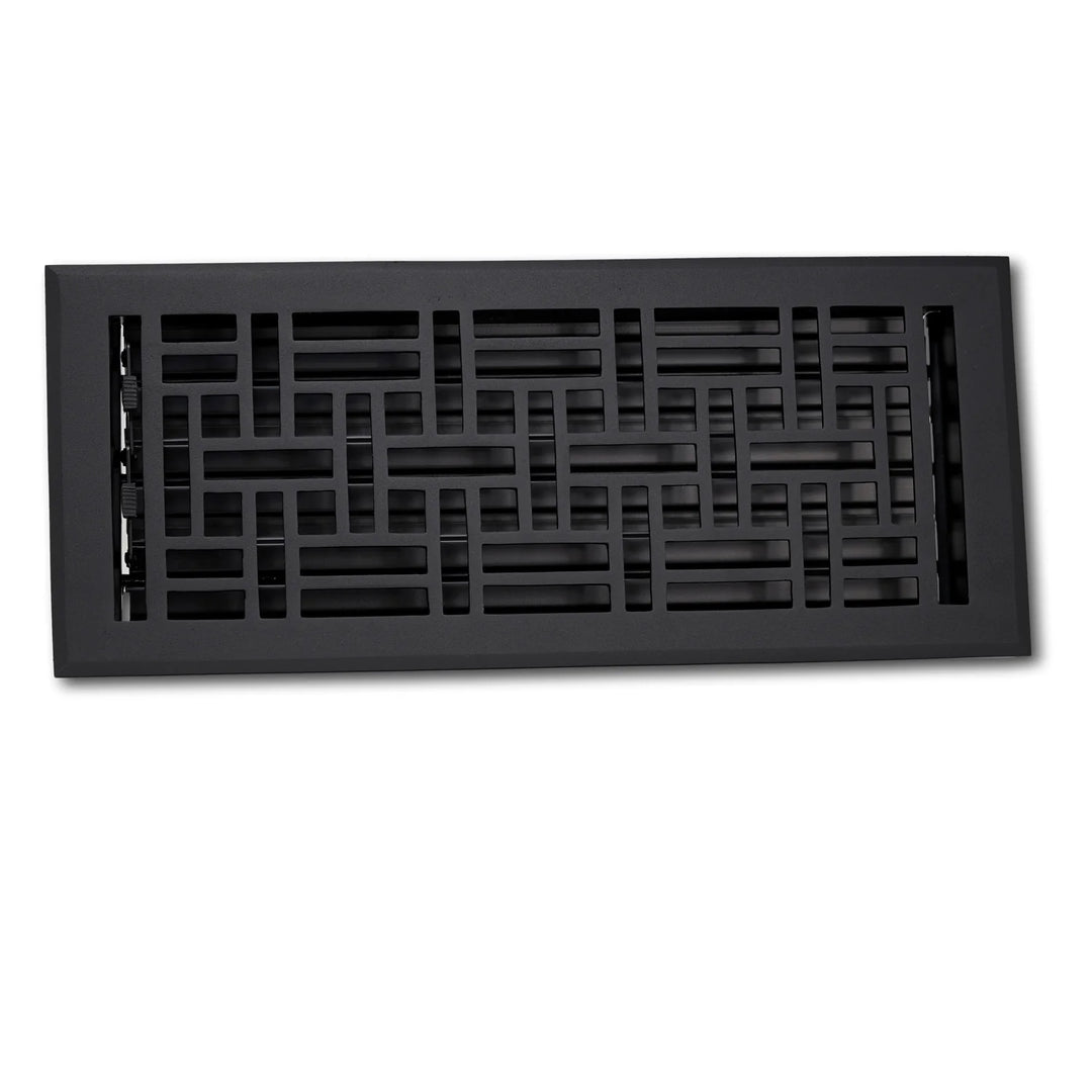 Madelyn Carter Arts and Crafts Vent Covers Vent Cover Kay Hardware - VCU 2 x 10 (Overall 3.75 x 11.5) Black