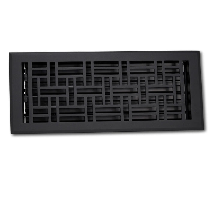 Madelyn Carter Arts and Crafts Vent Covers Vent Cover Kay Hardware - VCU 2 x 10 (Overall 3.75 x 11.5) Black