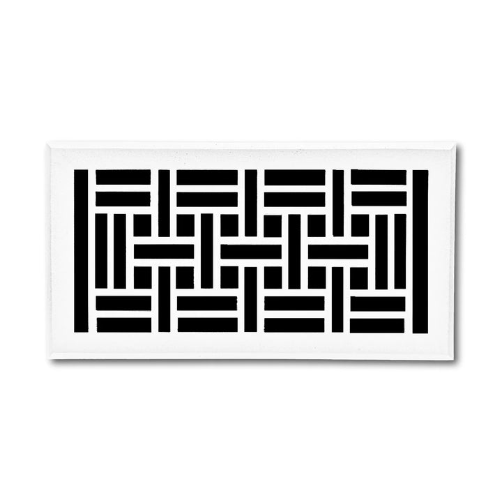 Madelyn Carter Arts and Crafts Vent Covers Vent Cover Kay Hardware - VCU 2 x 10 (Overall 3.75 x 11.5) White