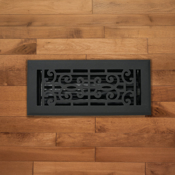 Madelyn Carter Cast Aluminum Baroque Floor and Wall Vent Covers Vent Cover Kay Hardware - VCU