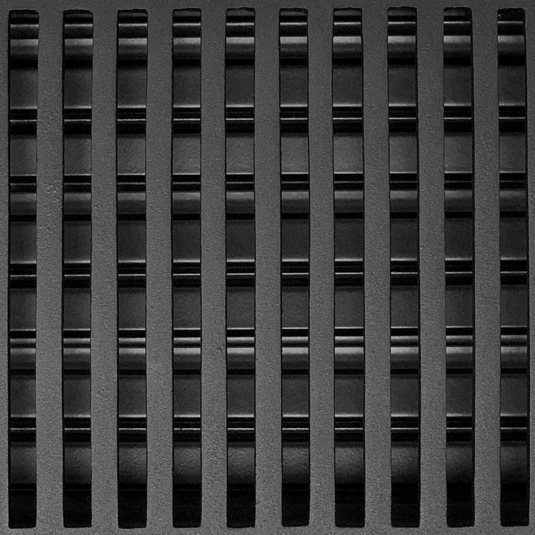 Madelyn Carter Black Contemporary Floor - Wall Vent Covers (Cast Aluminum) Vent Cover Kay Hardware - VCU