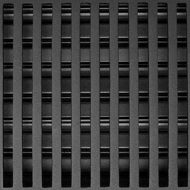 Madelyn Carter Black Contemporary Floor - Wall Vent Covers (Cast Aluminum) Vent Cover Kay Hardware - VCU